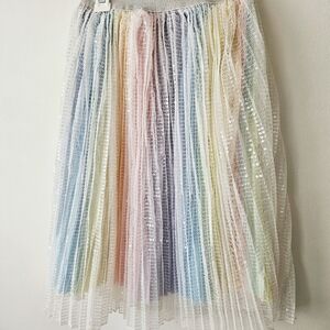 Sequined Pastel Rainbow Skirt